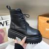 Женские ботинки на толстой подошве в британском стиле, тонкие ботинки, новые, весна-осень, одинарные, рыцарские, модные, короткие