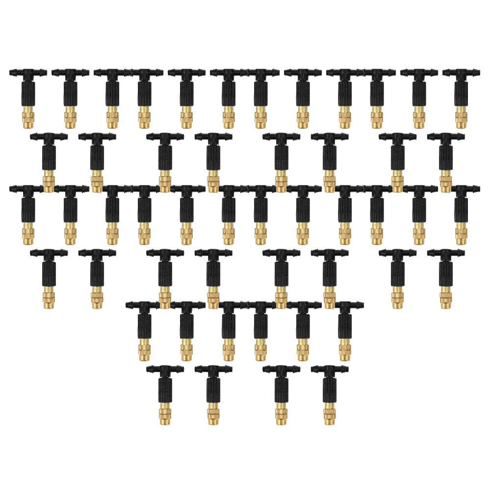 5-100Pcs Outdoor Misting Cooling System Garden Irrigation Watering 1/4'' Brass Atomizer Nozzles 4/7mm Hose Garden Sprinkler Head