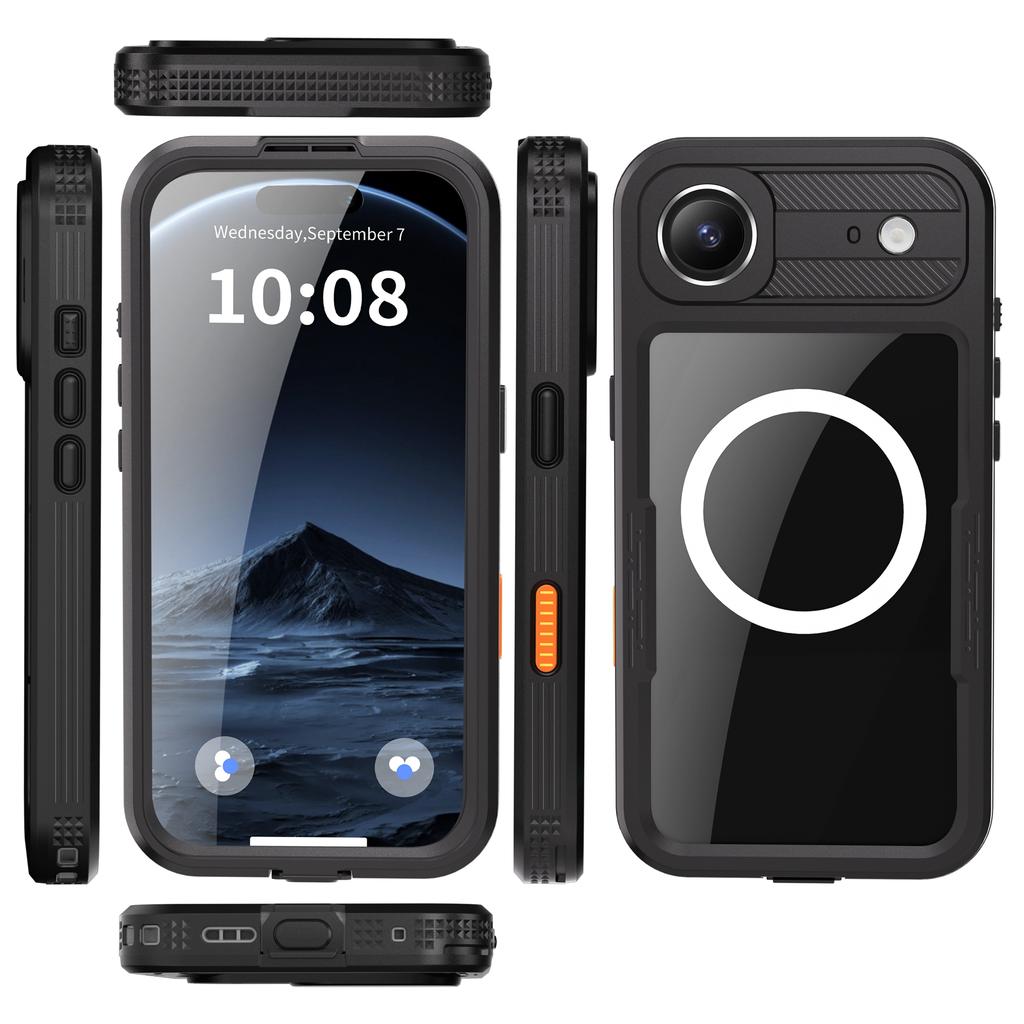 REDPEPPER For iPhone Air IP68 Waterproof Case Clear Back Phone Cover Compatible with MagSafe