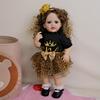 22 Inch Full Silicone Body Alive Reborn Doll Betty Lovely Princess Girl Baby Doll with Fashion Gradient Curly Hair Newborn Babies Dolls for Kid's Gift