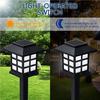 2Pcs/Pack Solar Power Pathway Lights Outdoor Garden Lights Landscape White/Warm White Light for Lawn