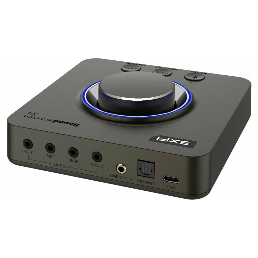 Креативная звуковая карта USB Sound Blaster X4 - Черная