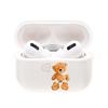 ONLYOU Airpods pro stylish Korean Airpods pro2 cute TPU teddy bear bear clear design Airpods pro cover couple matching earphone case carabiner hook