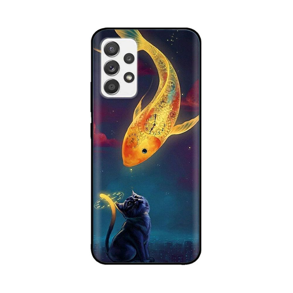 Чехол для Samsung A72 Мягкий Жидкий Силиконовый Корпус для Samsung Galaxy A72 Чехол A 72 Полная Защита Высокое Качество Fundas
