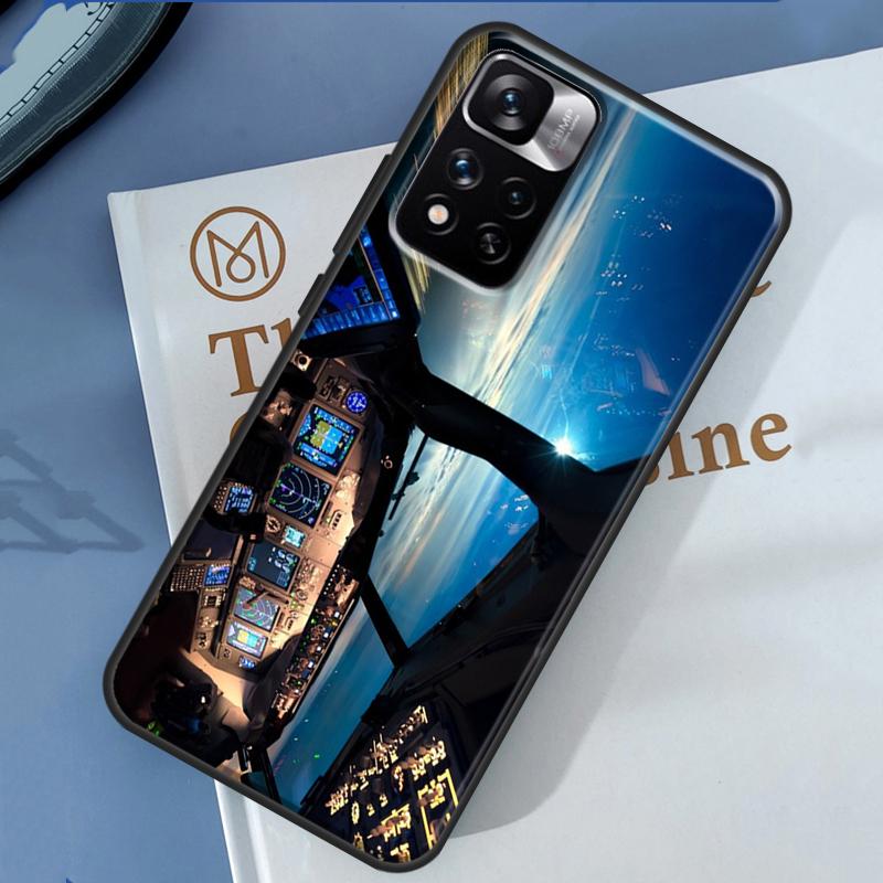 Кейс для путешествий с рисунком самолета для Xiaomi Redmi Note 13 12 11 9 10 14 Pro 9S 10S 11S 12S Redmi 14C 10C 12C 13C Чехол