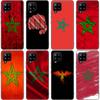 Чехол с гербом Марокко и флагом для Samsung Galaxy A12 A02S A22 A32 A52 A72 A71 A51 A41 A31 A21 A11 A50 A70 A10S A20S, черный чехол