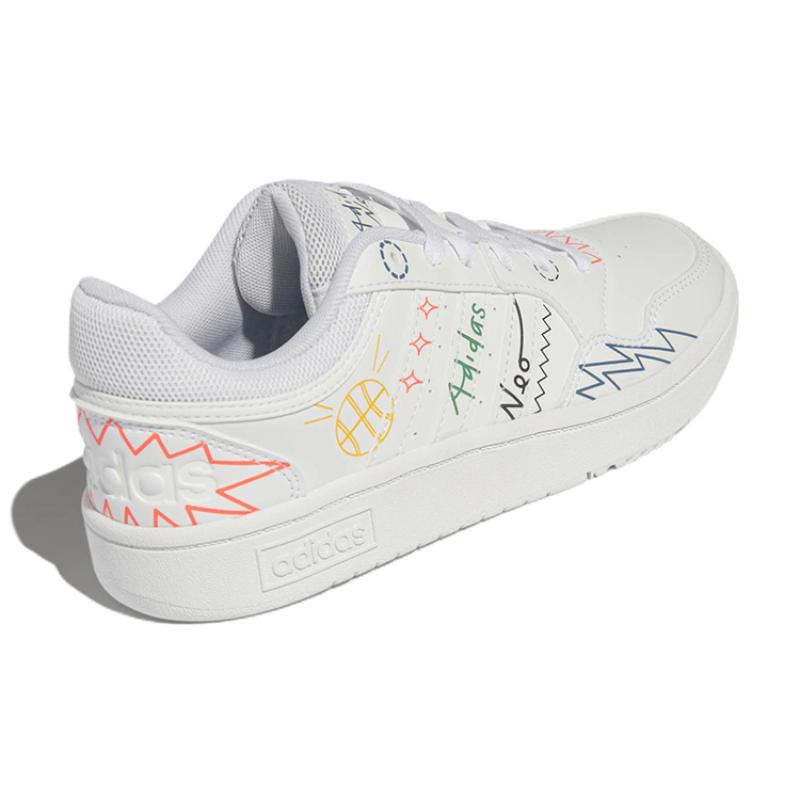 adidas Кроссовки Hoops 3.0 'Белый Мультиколор' Женские кроссовки HP3164