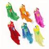 6pcs Color Mixed Colorful Simulation Feather Bird, Horticultural Bird Decoration