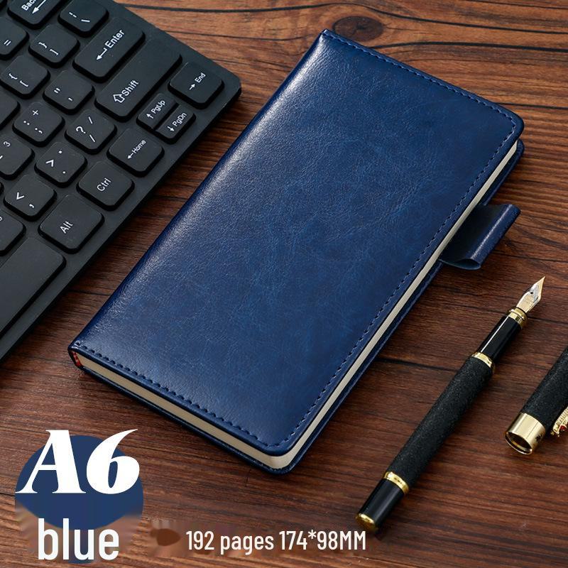 Супер толстый кожаный деловой блокнот с простым логотипом