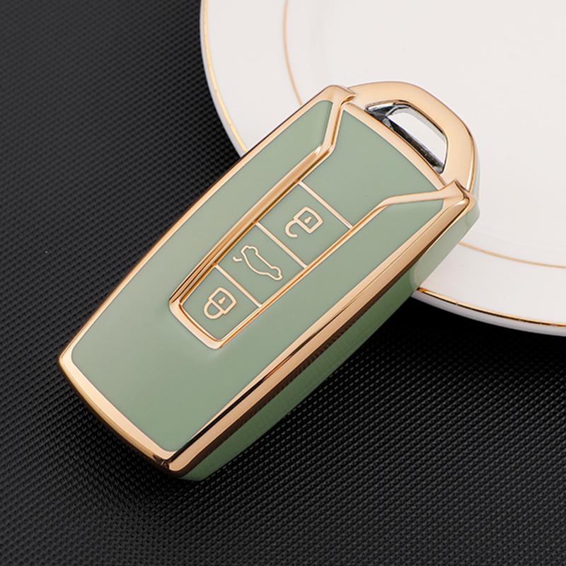 Мягкий чехол для ключей из ТПУ для Vw Volkswagen Touareg 2019 2020 2021, брелок для ключей, защитное кольцо, аксессуары