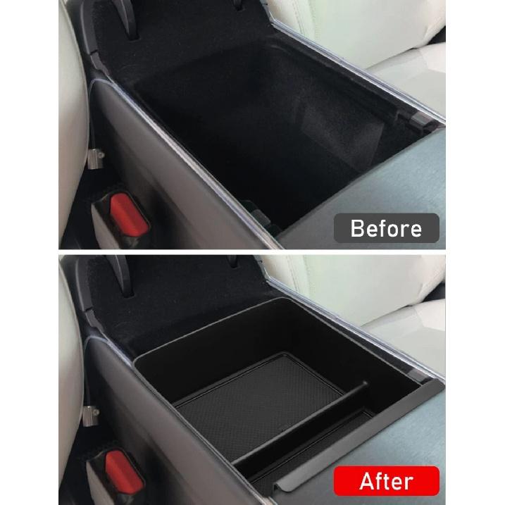 For Tesla Model S Model X Plaid/Long Range Center Console Organizer Tray 2021-2024 Armrest Center Console Storage Box