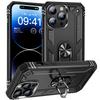 Heavy Duty Protective Case for Samsung Galaxy Note 20 Ultra 10 Plus 9 8 with 360° Rotatable Metal Ring Kickstand