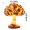 Artistic Mushroom Cloud Night Light Resin Decor Atomic Bomb Model Soft LED Ambient Lighting For Home Office Bedroom