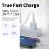 Кабель USB C для iPhone 11, 12, 13, 14 Pro X XR, 20 Вт, кабель быстрой зарядки для iPhone 8, 7, iPad PD, зарядное устройство, USB-провод типа C, шнур для передачи данных IOS