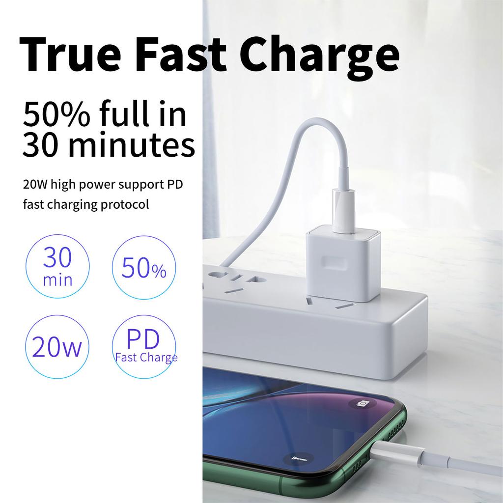 Кабель USB C для iPhone 11, 12, 13, 14 Pro X XR, 20 Вт, кабель быстрой зарядки для iPhone 8, 7, iPad PD, зарядное устройство, USB-провод типа C, шнур для передачи данных IOS