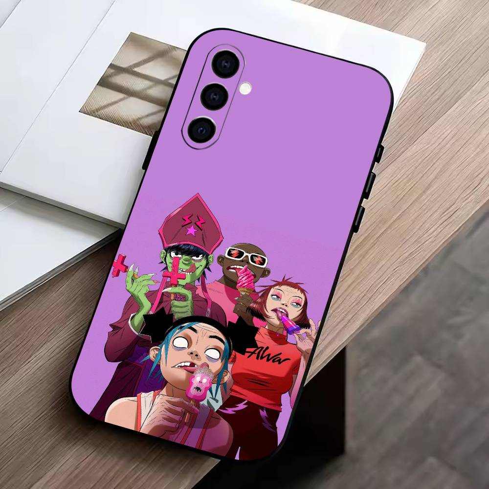 Аниме Чехол для телефона C-Gorillaz для Samsung Galaxy A73, A72, A71, A70, A53, A52, A51, Другие Мягкий Черный Чехол