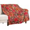 Gypsy Boho Floral Kashmir Embroidery Throw Blanket Thin Blanket Bed Covers Designer Blankets For Sofa#