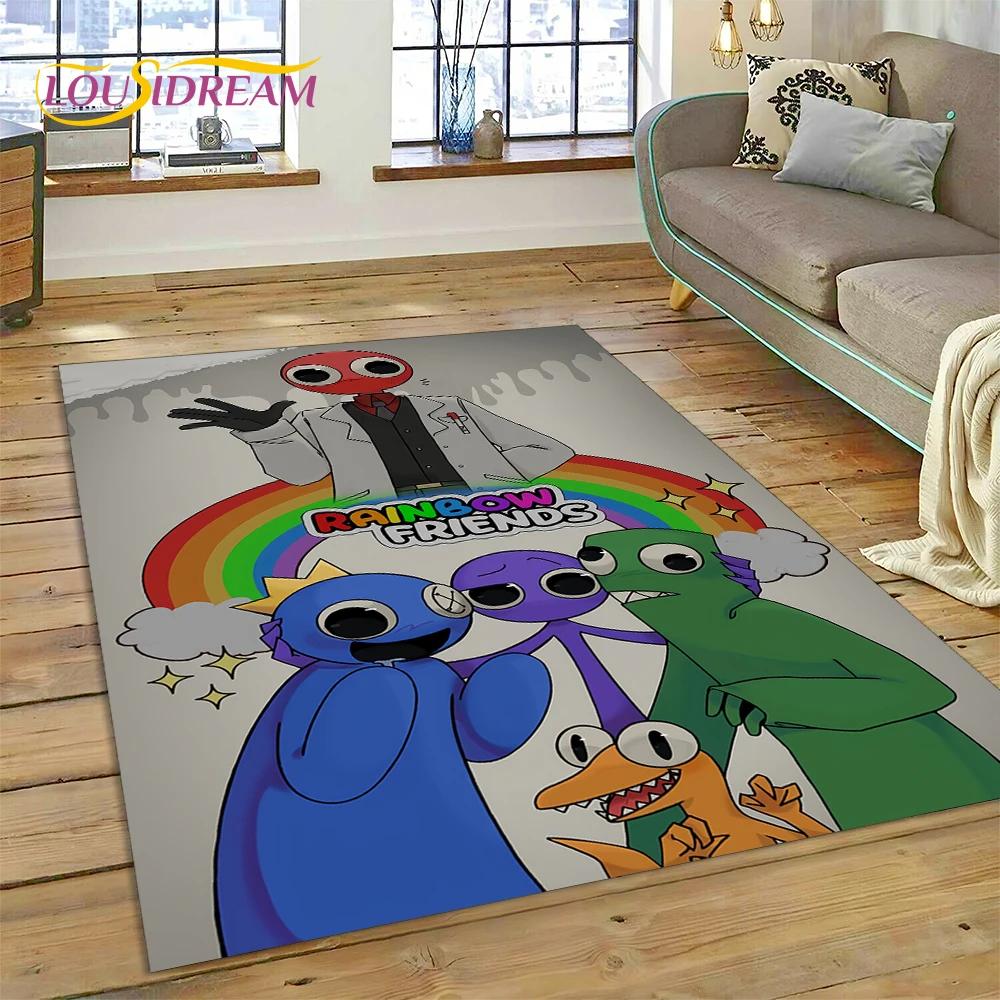 27 Style 3D R-Rainbows Friends Cartoon Carpet Rug for Home Living Room Bedroom Sofa Doormat Decor,kids play Non-slip Floor Mat