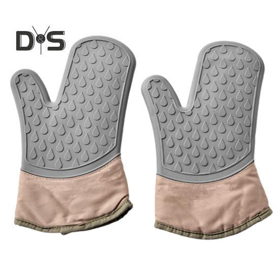 1шт однотонные изоляционные перчатки термостойкие прочные перчатки для микроволновой печи