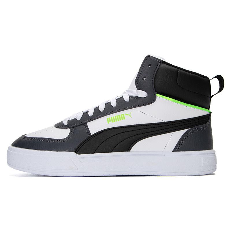 Puma Caven Comfortable Mid-Top Sneakers Unisex Sneakers Black White Green 385843-11