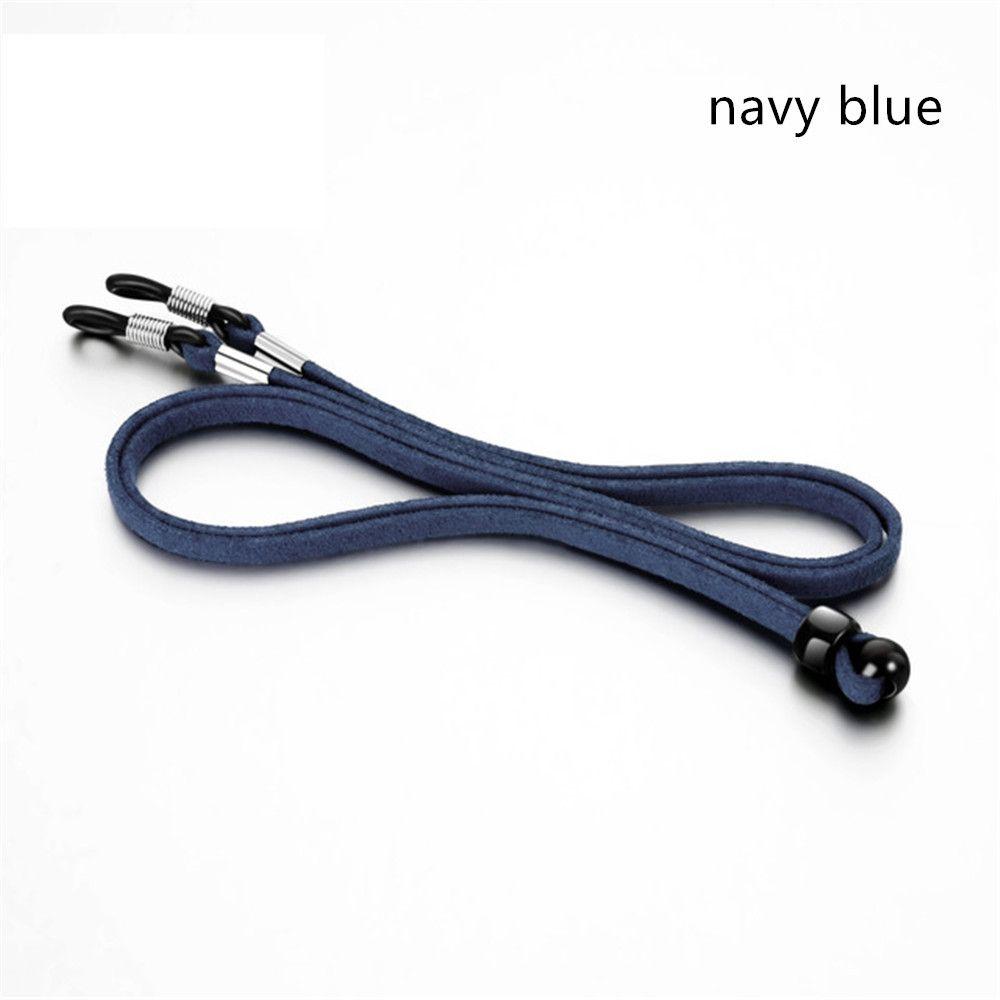 Adjustable Leather High Elasticity Neck Straps Reading Glasses Chain Anti-lost Face Mask Lanyards