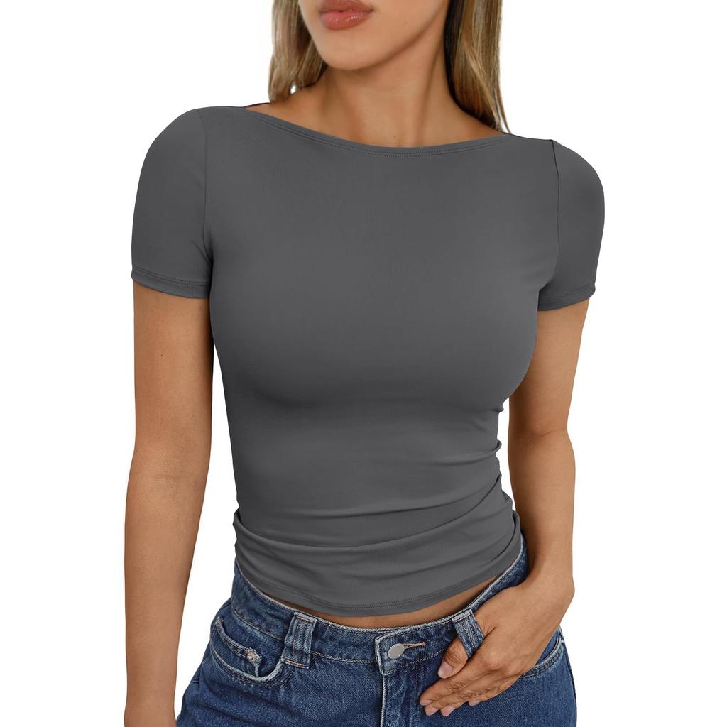 Женская мода повседневная узкая рубашка с коротким рукавом верхняя одежда топы