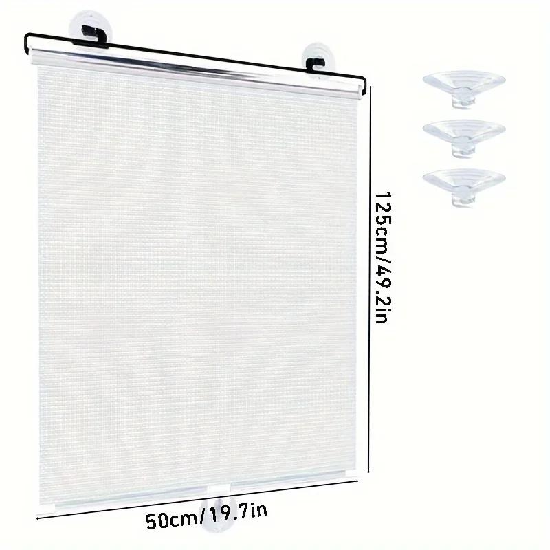 Retractable Shading Curtain Car Auto Side Window Roll Curtain Household Living Rooms Sun Shading Rolling Blinds Windshield Cover