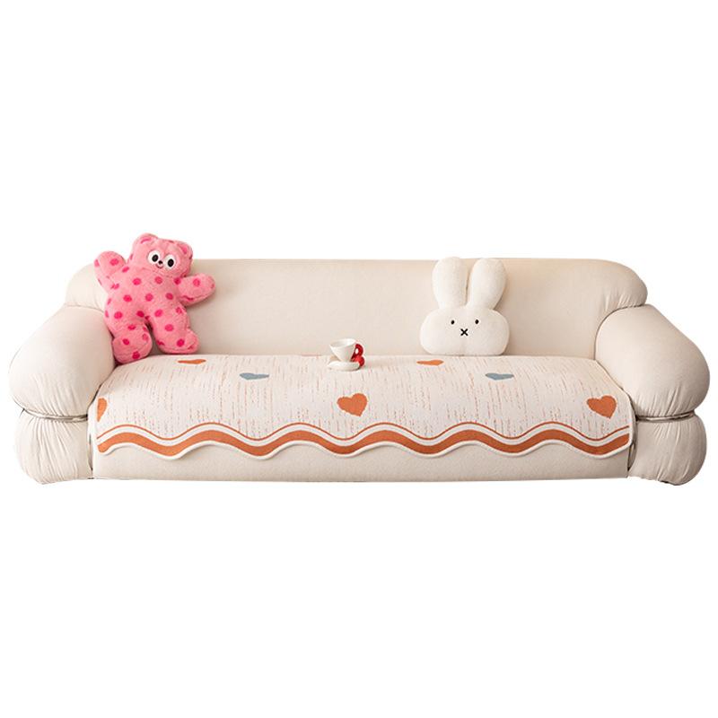 New Special-Shaped Sofa Cushion Universal Non-Slip Seat Cushion In All Seasons Cartoon Cute Wind Straight Row Sofa Cover Cloth Towel