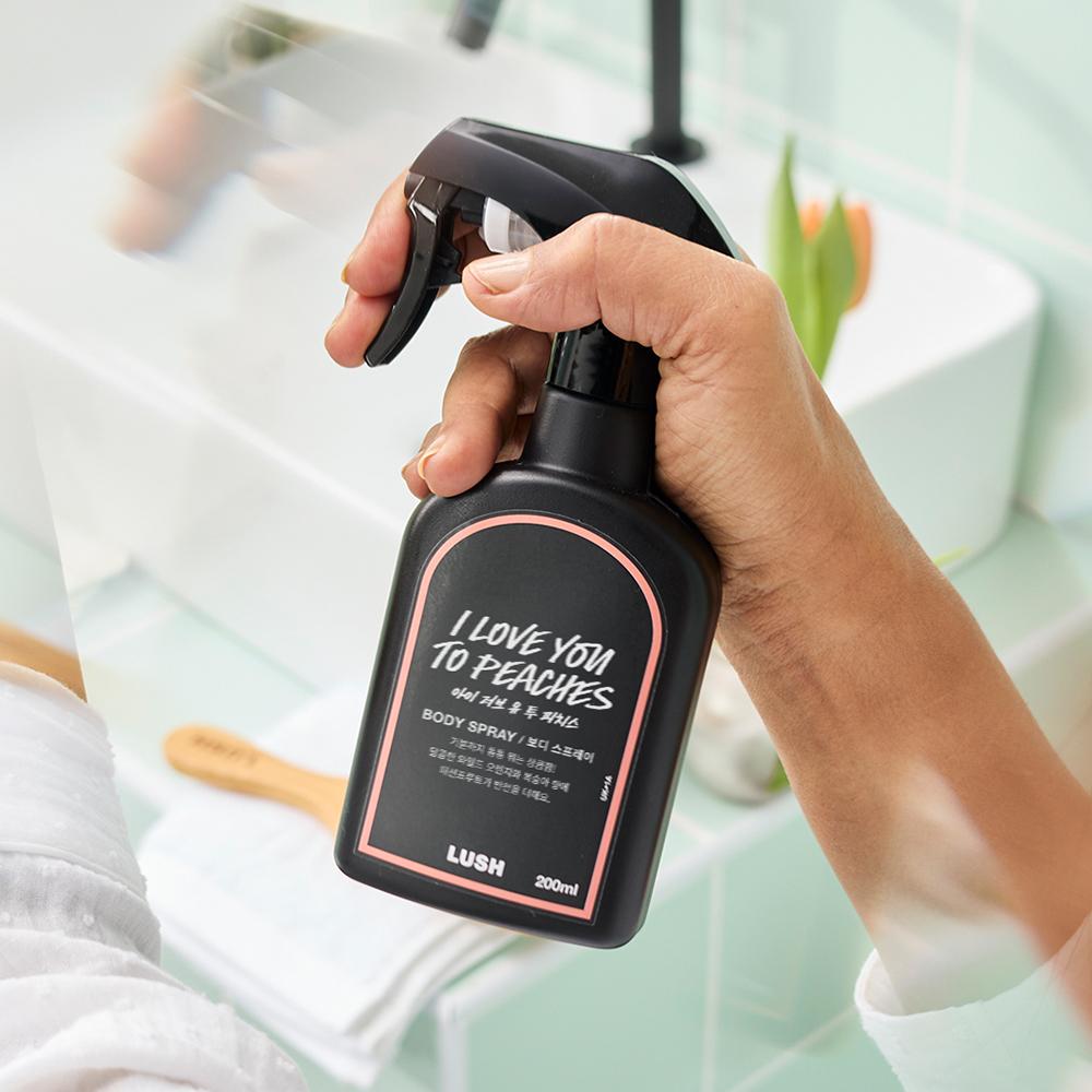 Lush Я тоже тебя люблю Персики Спрей для тела 200 мл