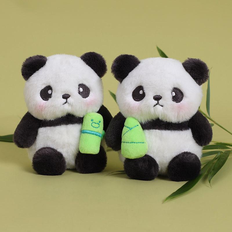 Adorable Panda Plush Keyring With Magnetic Circles For Kids Bag Decor And Gift