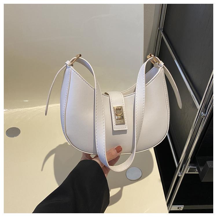 Простая сумка через плечо в стиле ретро 2024 года, новая зимняя сумка для женщин, сумка под мышкой, модная корейская версия, сумка-пельмень, женская сумка