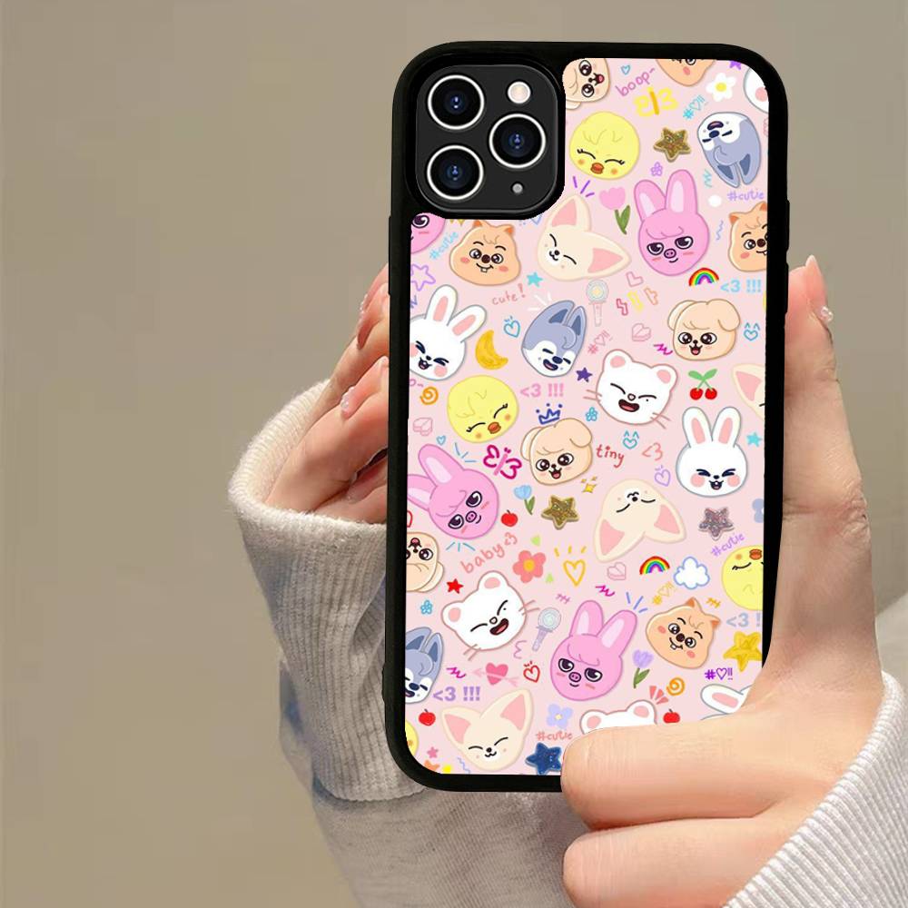 1 шт. Модный K-pop чехол S-Stray-Kids для iPhone 17 16 15 14 13 Plus 12 11 Pro Max, PC+TPU, задняя крышка