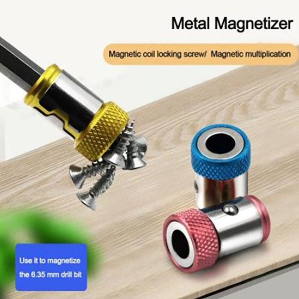 1Pcs Strong Anti-corrosion Powerful Ring Drill Tool Magnetic Ring Metal Screwdriver Bits Alloy