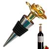 Wine Bottle Stopper Golden Rose Zinc Alloy Wine Stopper Bottle Corks Wine Saver Food Grade Decorative Leak Proof Wine Corks For
