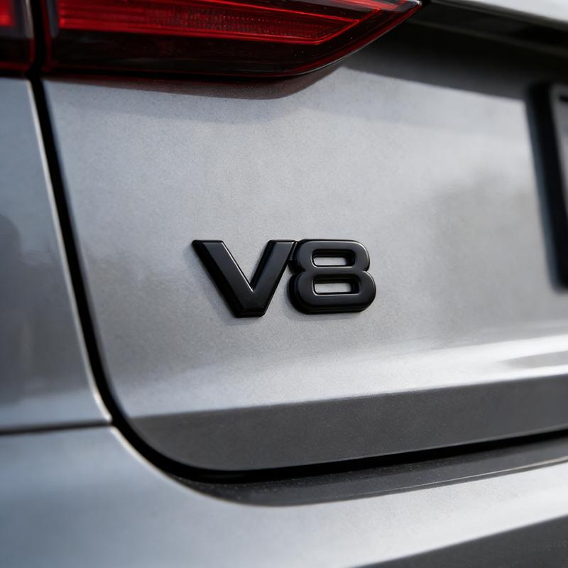 3D Premium V8 Engine Displacement Emblem For car Side Wing Hood Fender trunk Rear Bonnet Decal Nameplate Badge Sticker