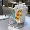 Butterfly sunflower Phone Case For iPhone 16 Pro Max 17 Air 16 15 Pro 14 13 12 11 14 Plus Shockproof Silicone Funda Cover