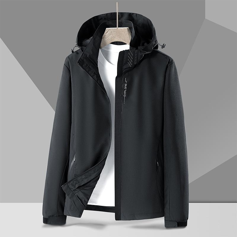 Men's Spring and Autumn Men's Outdoor Windproof and Waterproof Trench Coat Men's Men's Sports Jacket