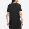 Nike Sportswear Solid Color Crew Neck Mid-Length Casual Short Sleeve T-Shirt Women Tops Black FB8342-010