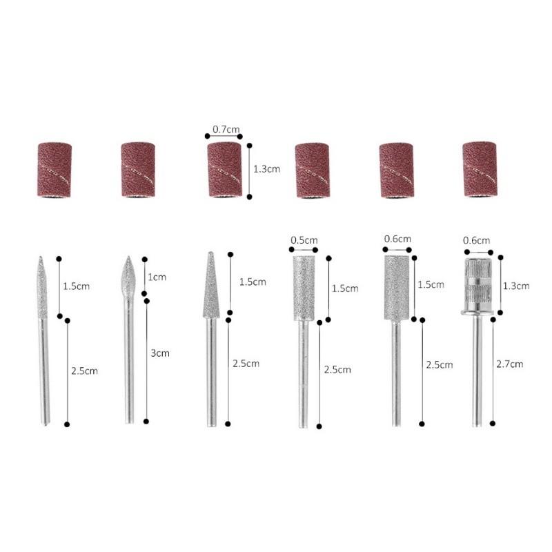 30000/35000 об/мин Портативная Высокоскоростная Электрическая Маникюрная Дрель Инструменты для Моделирования Акриловых Ногтей Перезаряжаемая Машинка для Маникюра