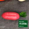 Детская модель моркови и редиса, обучающая, реквизит для фотосъемки