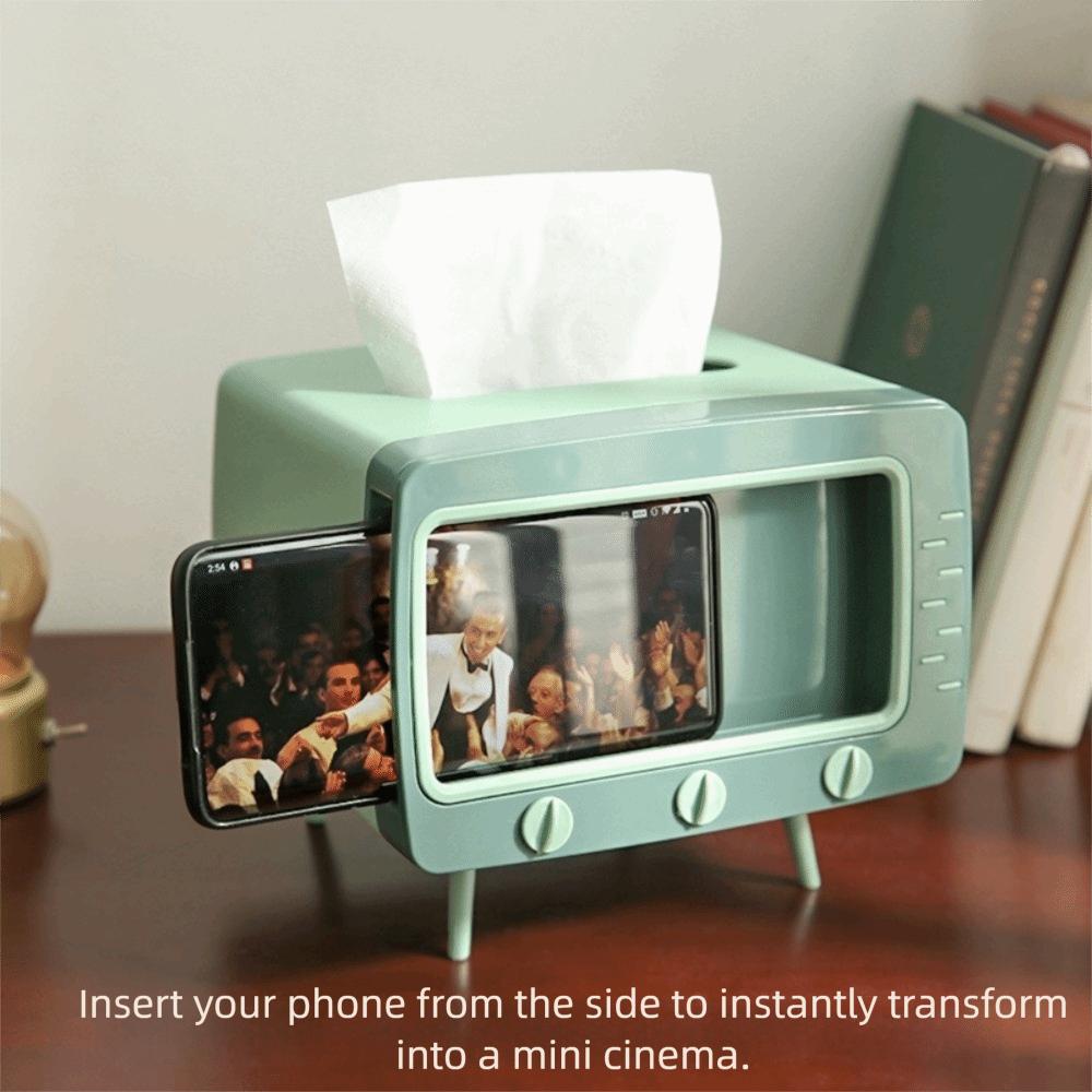 Multifunctional TV Tissue Box Cover Retro Paper Storage Case Tissue Organizer  Living Room