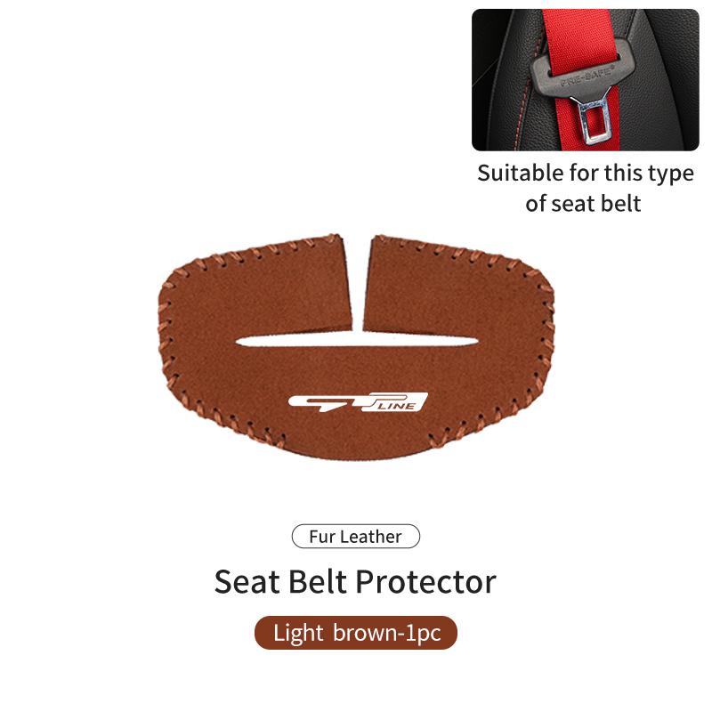 2PCS Car Seat Belt Anti Scratch Buckle Protector Cover Accessories For KIA gt gtline Xline ceed Forte RIO STINGER Seltos K3 K4 HP4