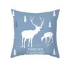 Office Living Room Home Pillowcase Fresh Elk Blue Pattern Pillowcase Car Ornaments