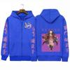 Fashion Sport Anime Demon Slayer Kimetsu No Yaiba Funny Kamado Nezuko Print Fashion Zipper Coat Oversize Hoodie Sweatshirt