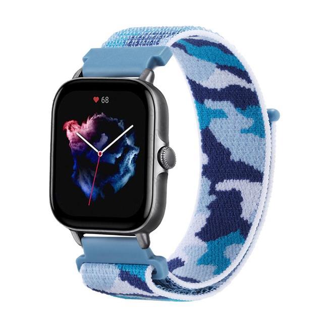 20 мм 22 мм Нейлоновый ремешок для Amazfit GTS 2/2e/3/4/GTS 2 mini/GTR 4/3/3 Pro/2/2e/47 мм Stratos 2 3 Браслет Amazfit Bip/Balance Ремешок
