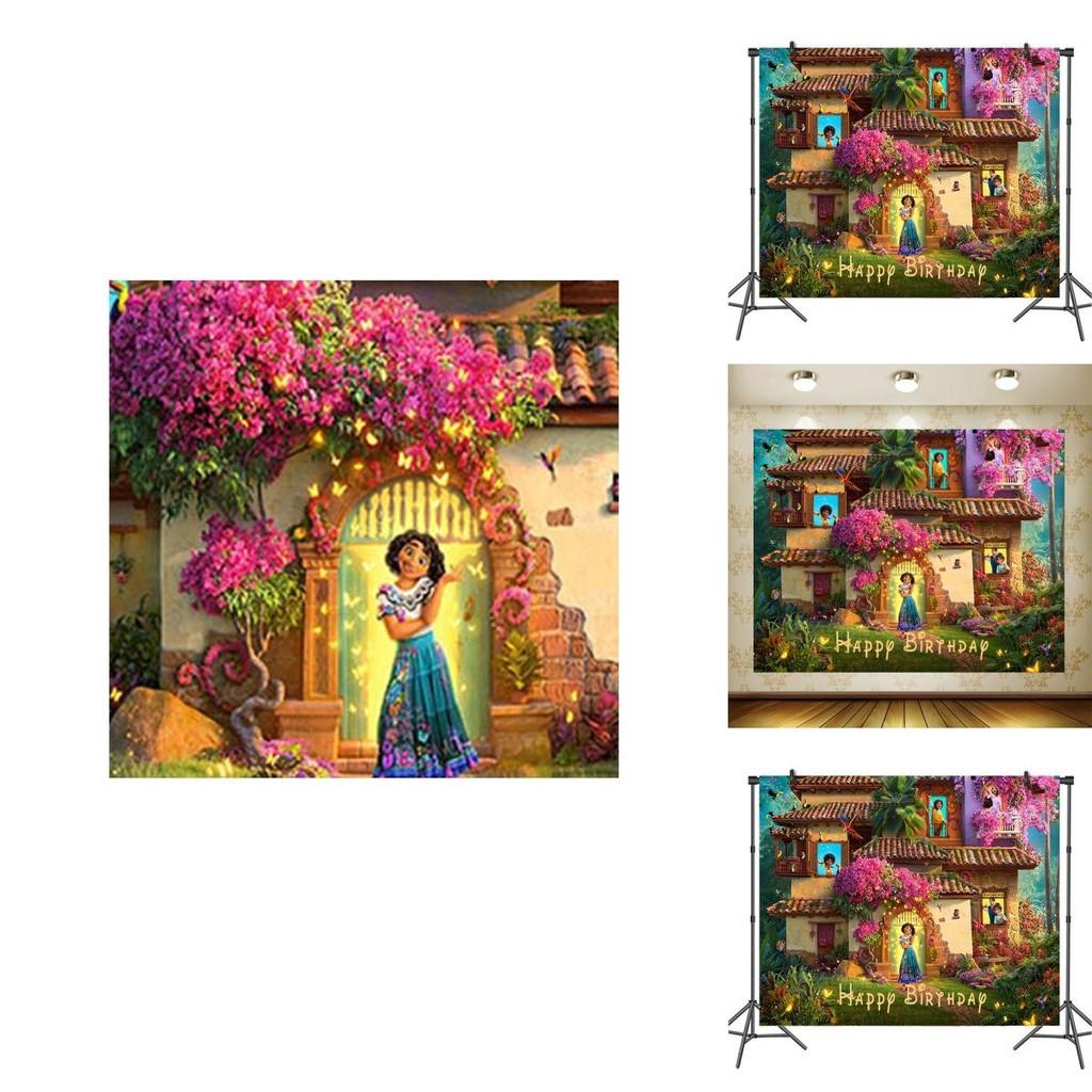 Очаровательный Баннер-Фон для Фото Декорации Дня Рождения Disney Encanto Мирабель