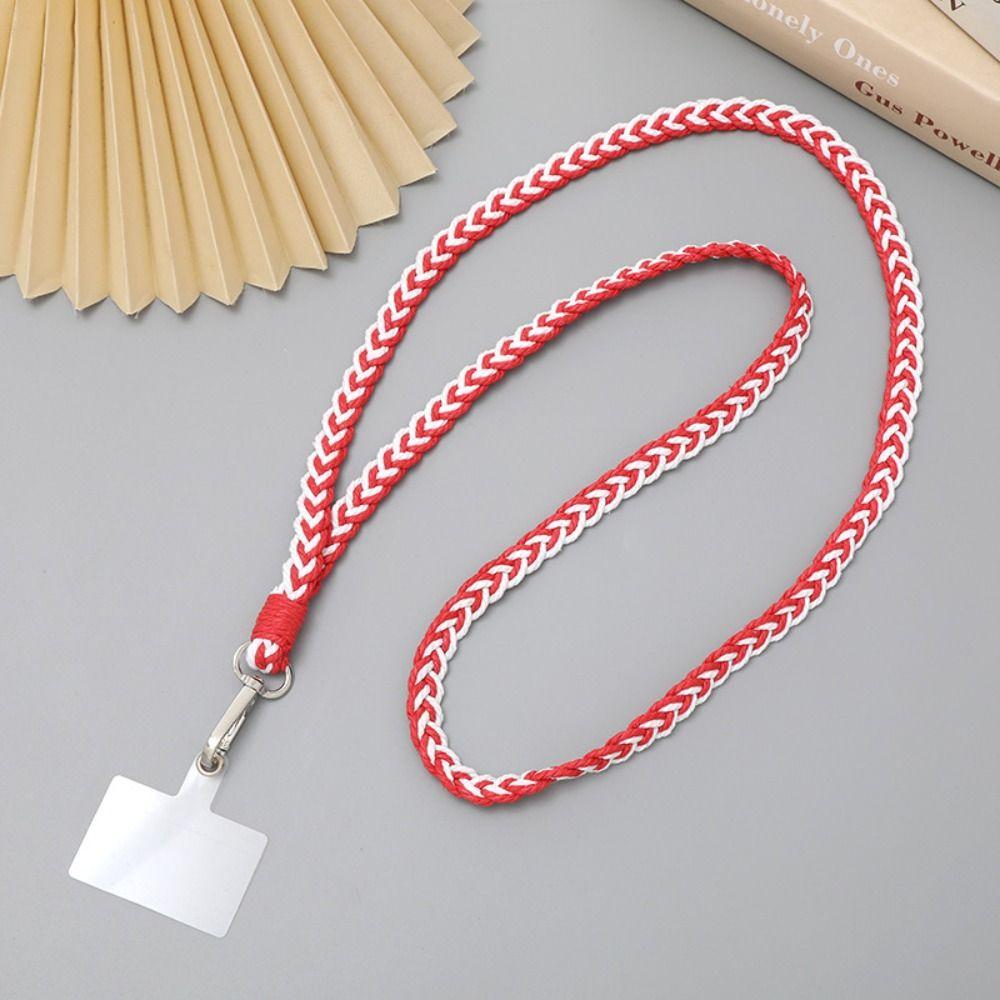 Ремешок для телефона с защитой от потери, плетеный вручную, через плечо, плетеный шнур для телефона, женский, женский