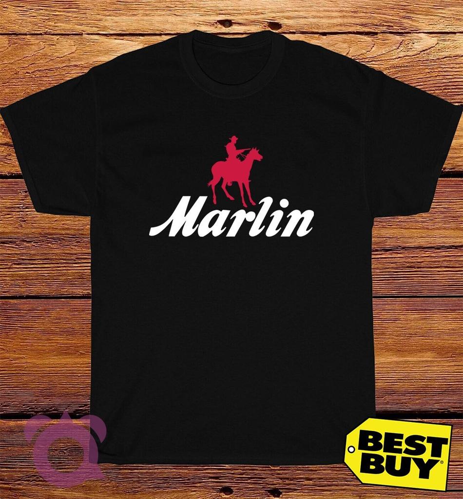 Ship From USA Marlin Firearms Logo Men's Funny T-Shirt Made In USA Size S to 5XL