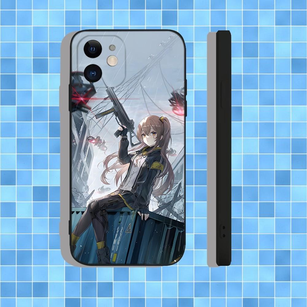 Чехол для телефона Girls Frontline Ump45 для iPhone 16,15,14,13,12,11,Pro,Max,Plus,X,XS,XR,SE,8,7,Mini, Мягкий силиконовый черный чехол