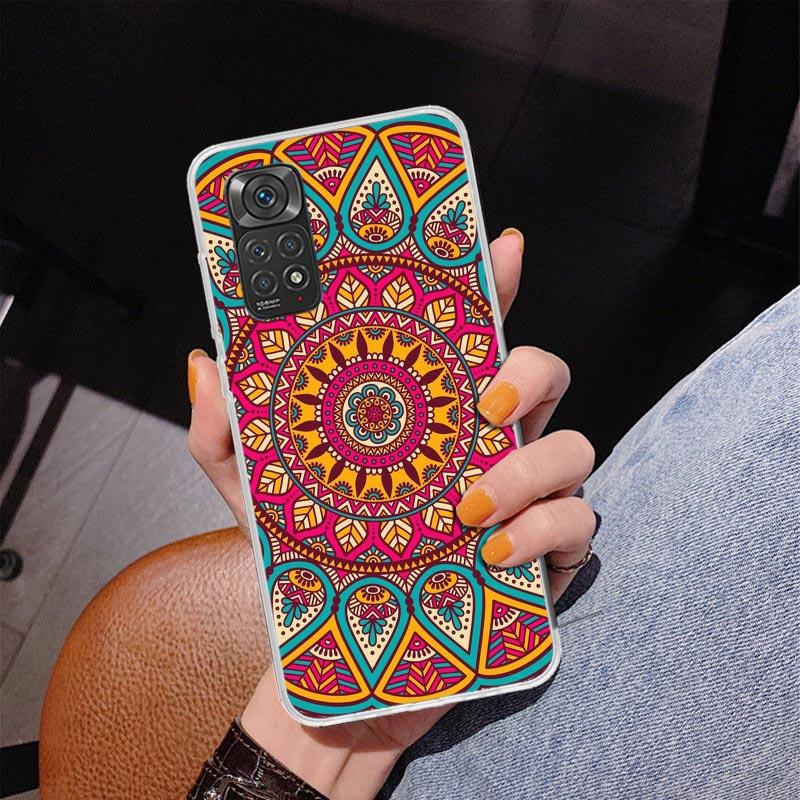 Цветной чехол для телефона с мандалой и тотемом, цветок, для Xiaomi Redmi Note 15 14 13 12S 12 11 Pro Plus 14S 11S 11E 10 10S 11T 5G, персонализация